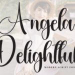 Angela Delightful Font - Featured Image