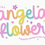 Angela Flower Font - Featured Image