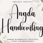 Angela Handwriting Font - Featured Image