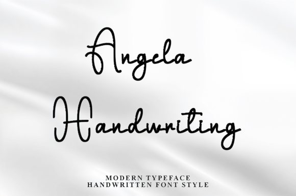 Angela Handwriting Font - Featured Image