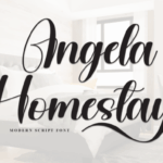 Angela Homestay Font - Featured Image