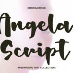 Angela Script Font - Featured Image