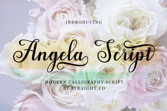 Angela Script Font - Featured Image