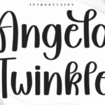 Angela Twinkle Font - Featured Image