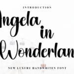 Angela in Wonderland Font - Featured Image
