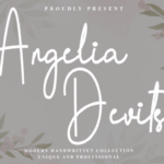 Angelia Devitson Font - Featured Image