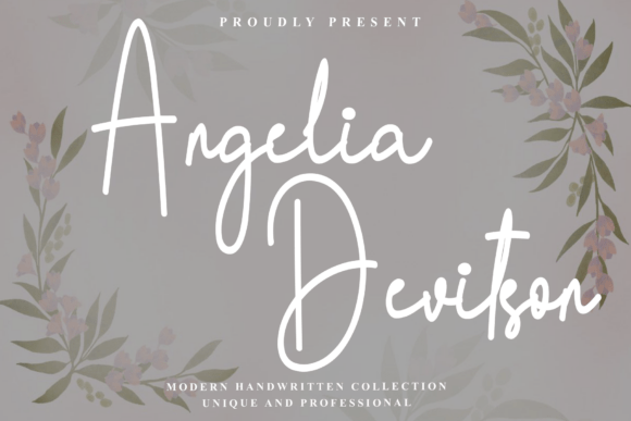 Angelia Devitson Font - Featured Image