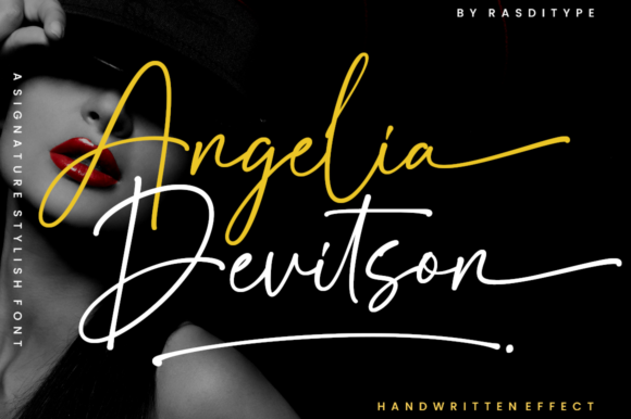 Angelia Devitson Font - Featured Image