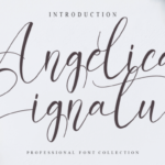 Angelica Signature Font - Featured Image