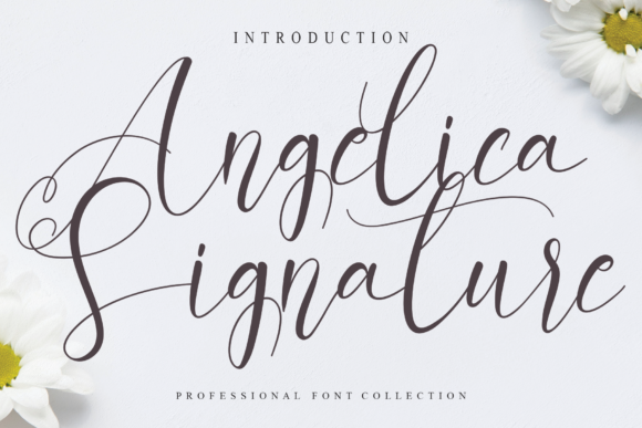 Angelica Signature Font - Featured Image
