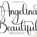 Angelina Beautiful Font - Featured Image