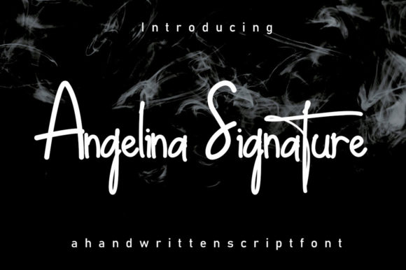 Angelina Signature Font - Featured Image