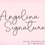 Angelina Signature Font - Featured Image