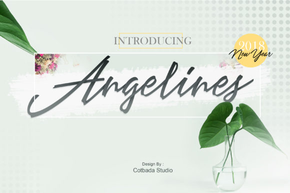 Angelines Script Font - Featured Image