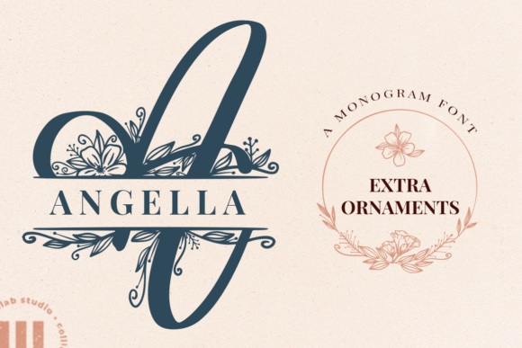 Angella Monogram Font - Featured Image