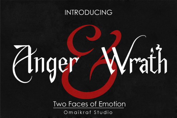 Anger and Wrath Font - Featured Image