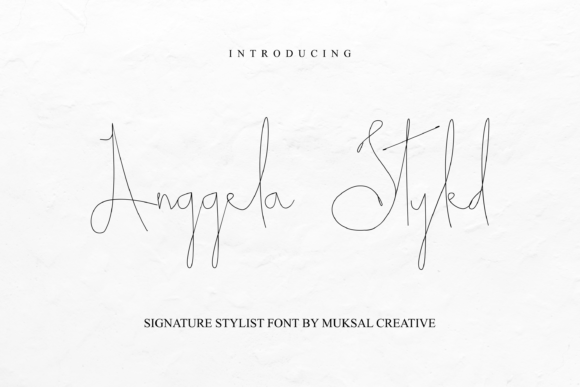Anggela Styled Font - Featured Image