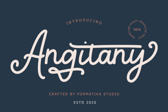 Angitany Font - Featured Image