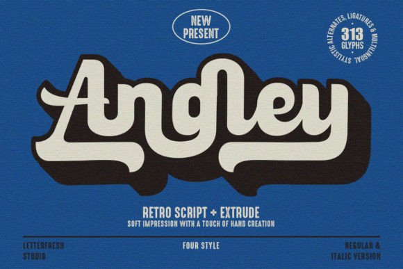 Angley Font - Featured Image