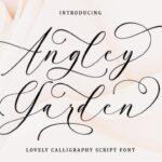Angley Garden Font - Featured Image