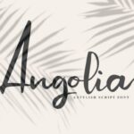 Angolia Script Font - Featured Image