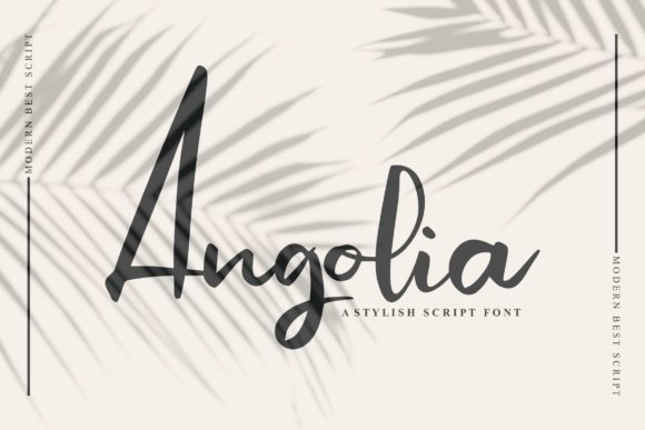 Angolia Script Font - Featured Image