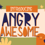 Angry Awesome Font - Featured Image
