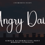 Angry Daily Font - Featured Image