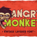 Angry Monkey Font - Featured Image