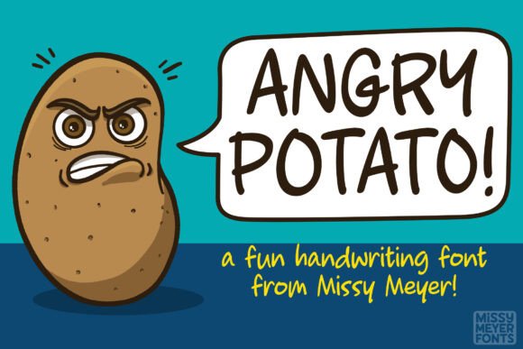Angry Potato Font - Featured Image
