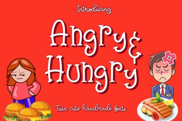 Angry & Hungry Font - Featured Image