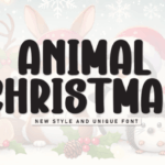 Animal Christmas Font - Featured Image