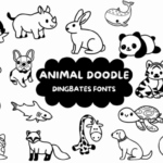 Animal Doodle Font - Featured Image