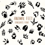 Animal Feet Font - Featured Image