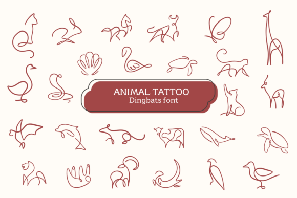 Animal Tattoo Font - Featured Image