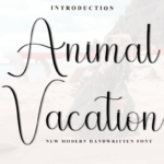 Animal Vacation Font - Featured Image