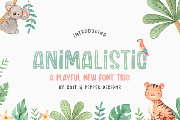 Animalistic Trio Font - Featured Image