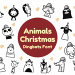 Animals Christmas Font - Featured Image