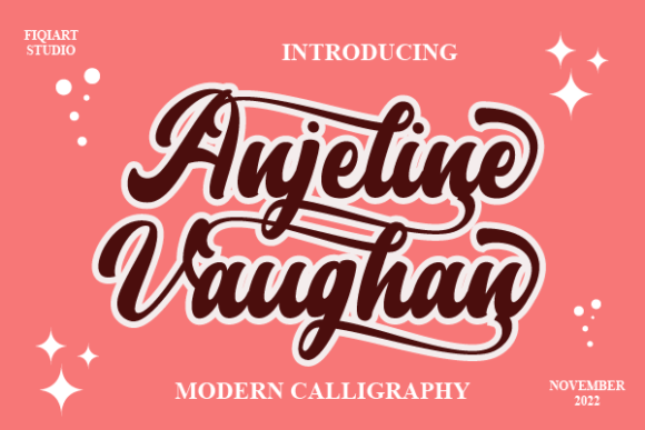 Anjeline Vaughan Font - Featured Image