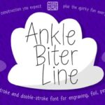 Ankle Biter Line Font - Featured Image