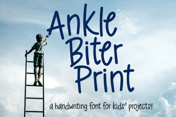 Ankle Biter Print Font - Featured Image