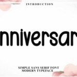 Anniversary Font - Featured Image