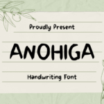 Anohiga Font - Featured Image