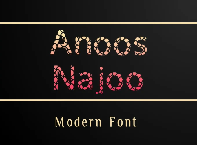 Anoos Najoo Font - Featured Image