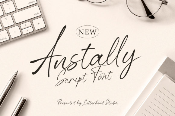Anstally Script Font - Featured Image