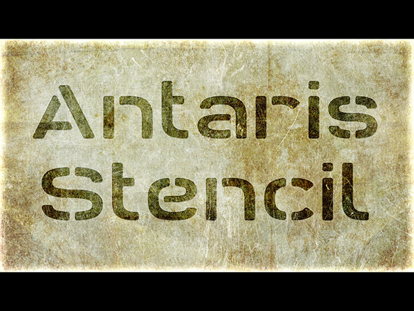 Antaris Stencil Font - Featured Image