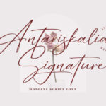 Antariskalia Signature Font - Featured Image
