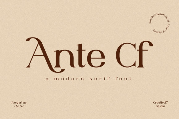 Ante Cf Font - Featured Image