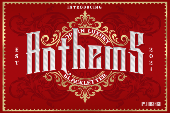 Anthems Font - Featured Image