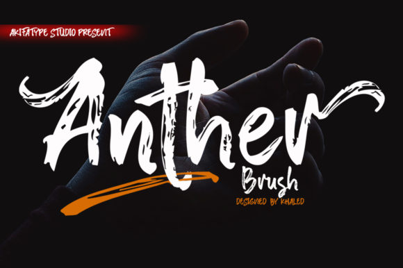 Anther Brush Font - Featured Image